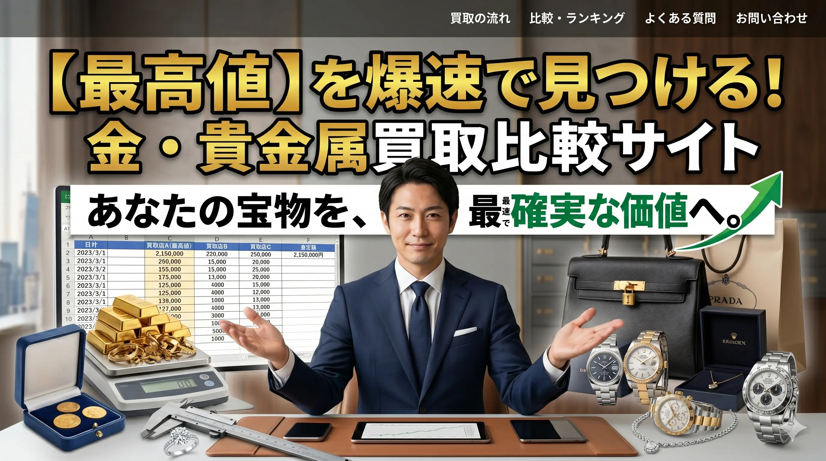 米沢市の金・プラチナ・貴金属買取店舗比較